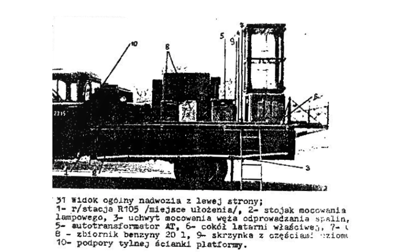 Latarnia lotniskowa KNS-1PM-2 rysunek z instrukcji