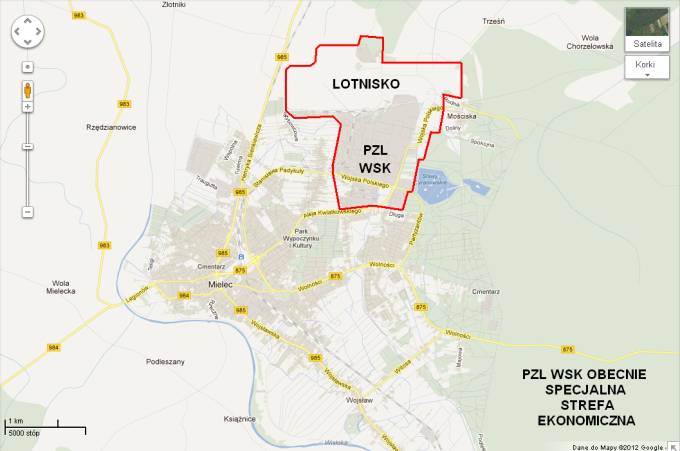 Plan of Mielec. 2012 year. The work by Karol Placha Hetman