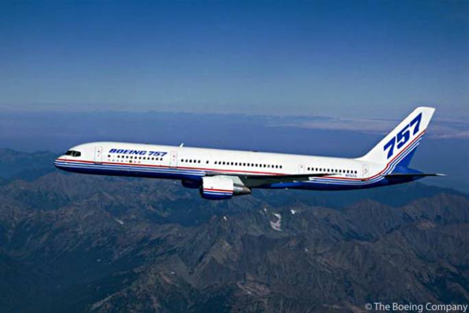 Boeing 757. 1982 year. Photo by Boeing Company
