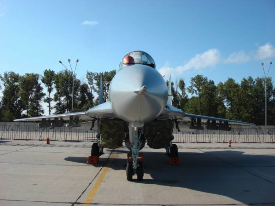 MiG-29 nb 115. Mińsk Mazowiecki. 2008 rok. Zdjęcie Karol Placha Hetman