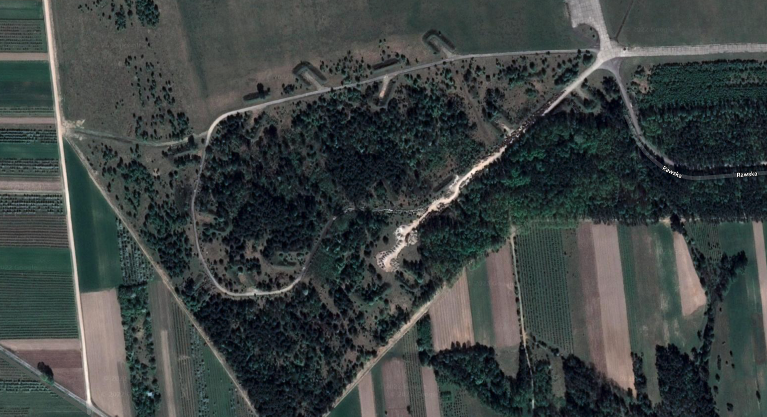 Strefa rozśrodkowania. 2010 rok. Zdjęcie satelitarne