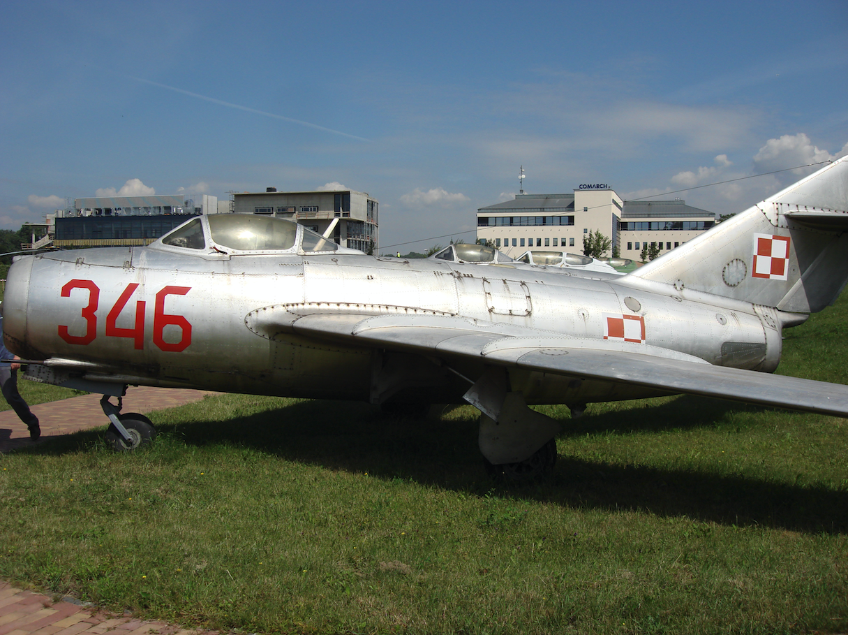 MiG-15 nb 346. Czyżyny 2007 rok. Zdjęcie Karol Placha Hetman