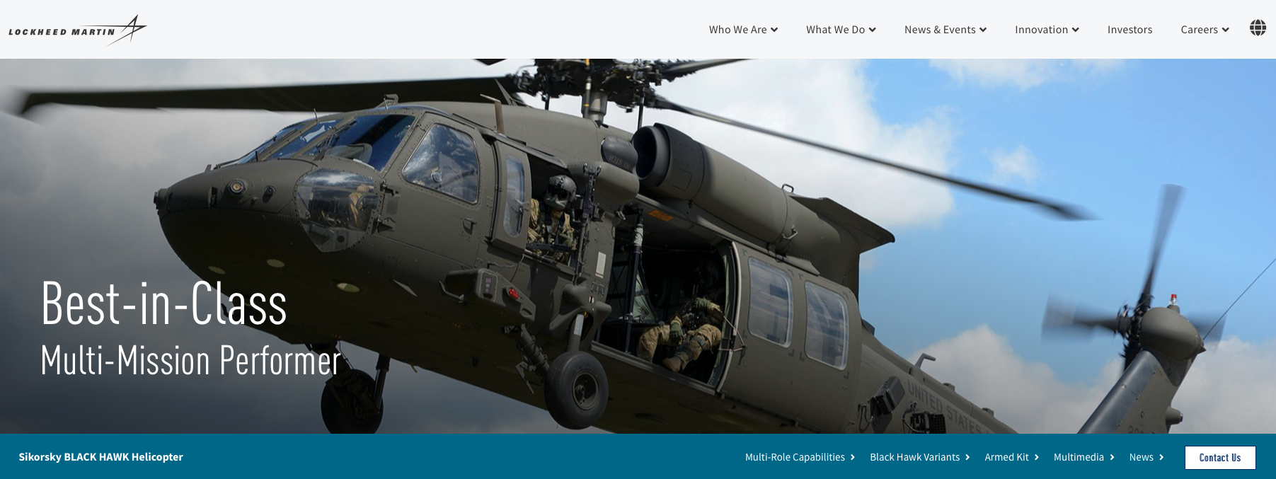 Black Hawk. 2019 rok. Zdjęcie Lockheed Martin