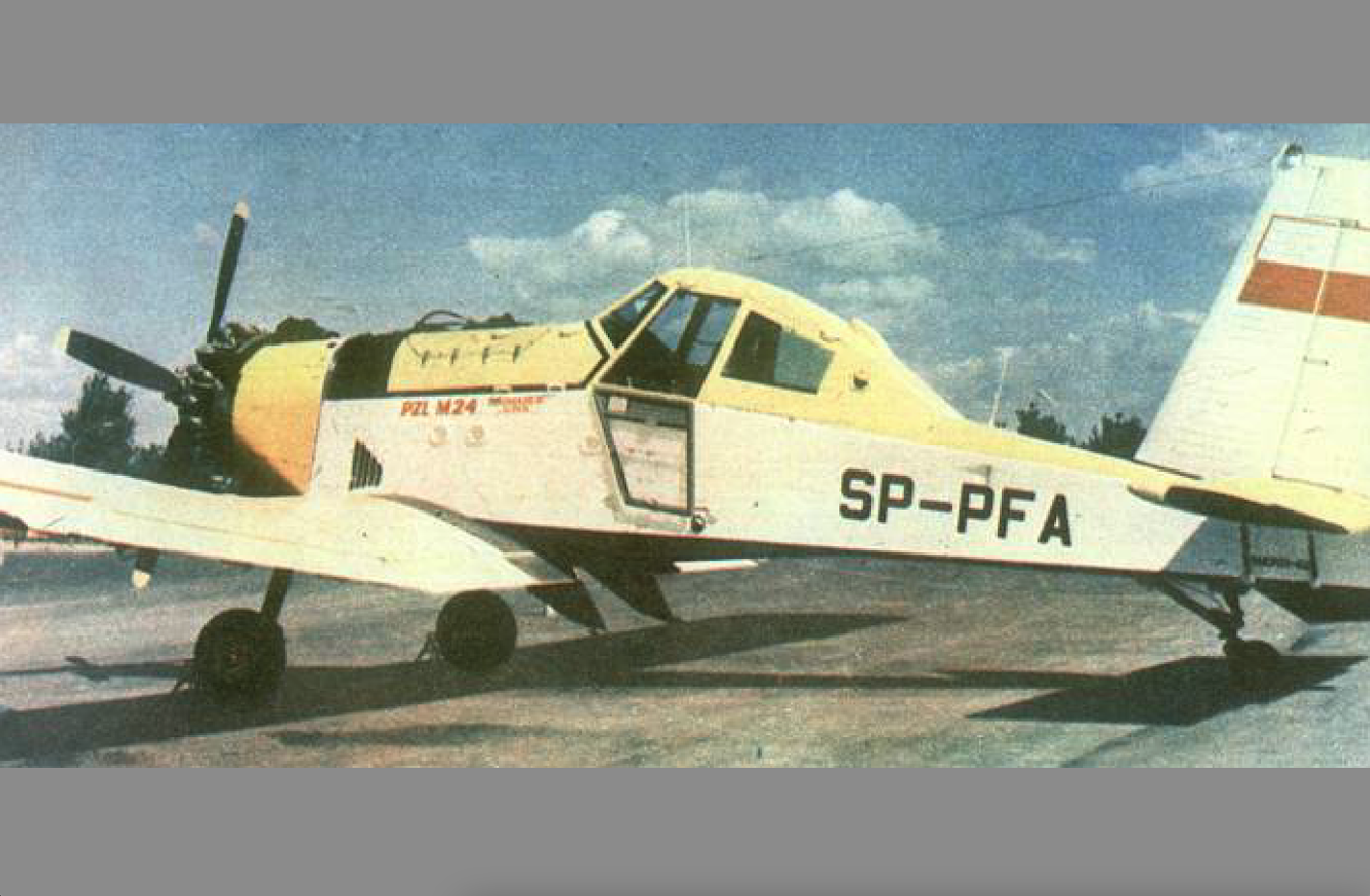 Pierwszy prototyp PZL M-24 Dromader Super Nr 1AKP 01-02 rejestracja SP-PFA. 1987 rok. Zdjęcie PZL Mielec