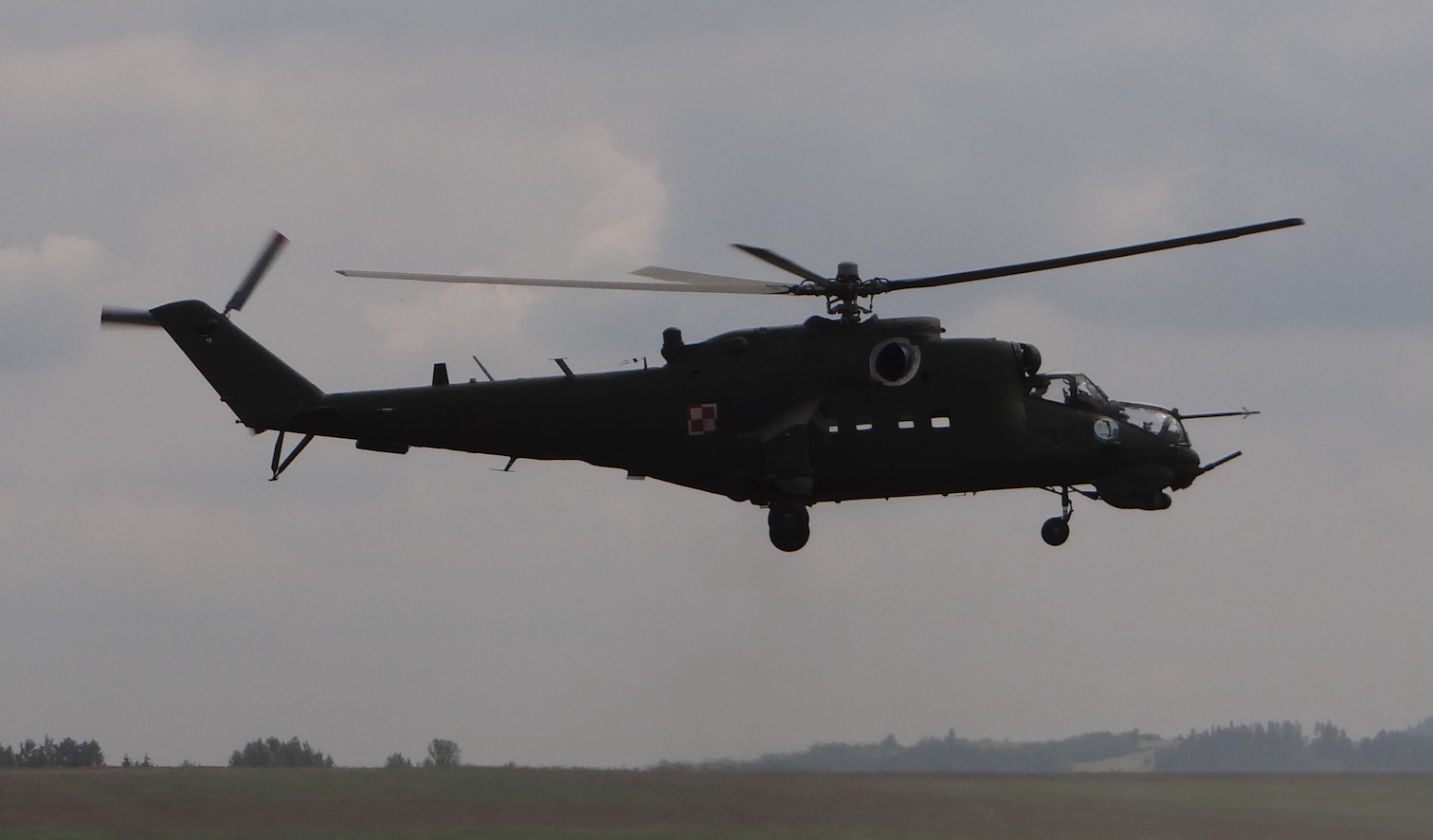 Mil Mi-24 nb 734. Nowy Targ 2018 rok. Zdjęcie Karol Placha Hetman