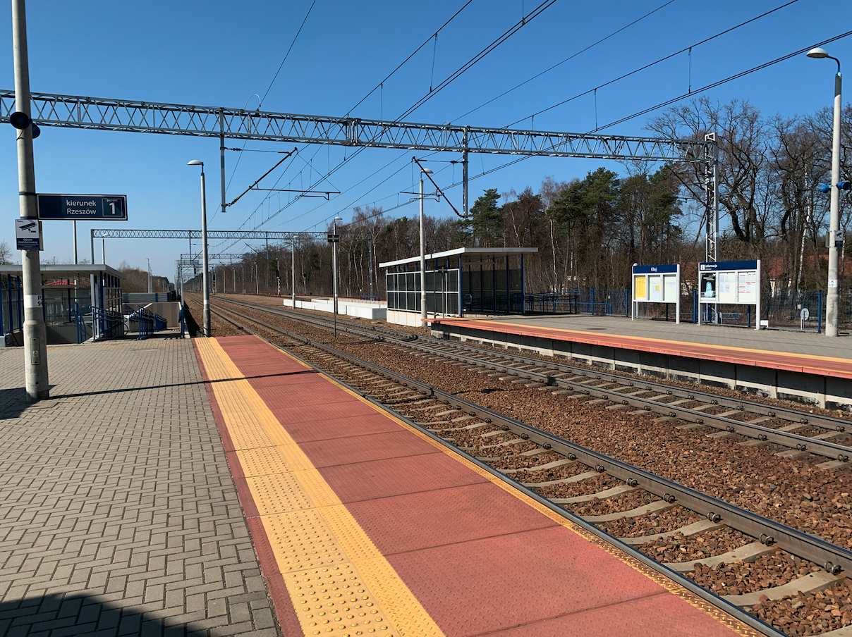 Railway station Kłaj. 2022. Photo by Karol Placha Hetman