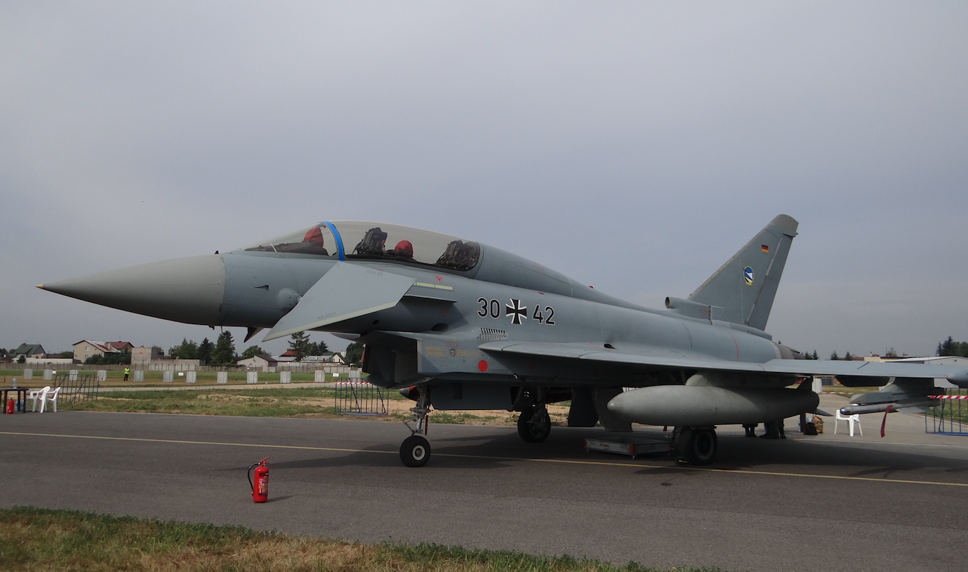 Eurofighter Typhoon nb 30-42. Two-seater. Germany. 2015 year. Photo by Karol Placha Hetman