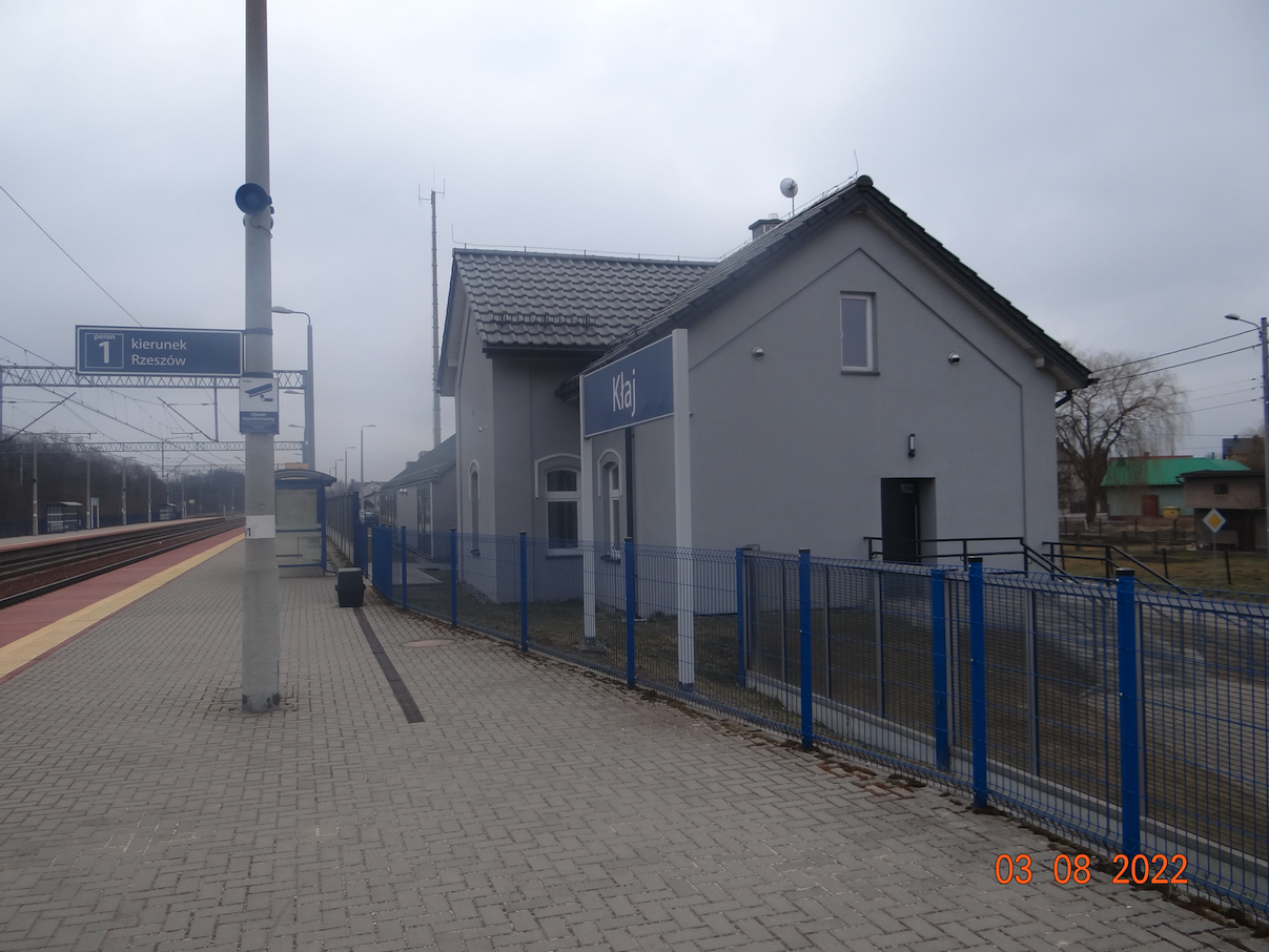 Railway station Kłaj. 2022. Photo by Karol Placha Hetman