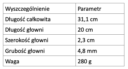 Bagnet nożowy 56-H-212. Praca Marek Kaiper