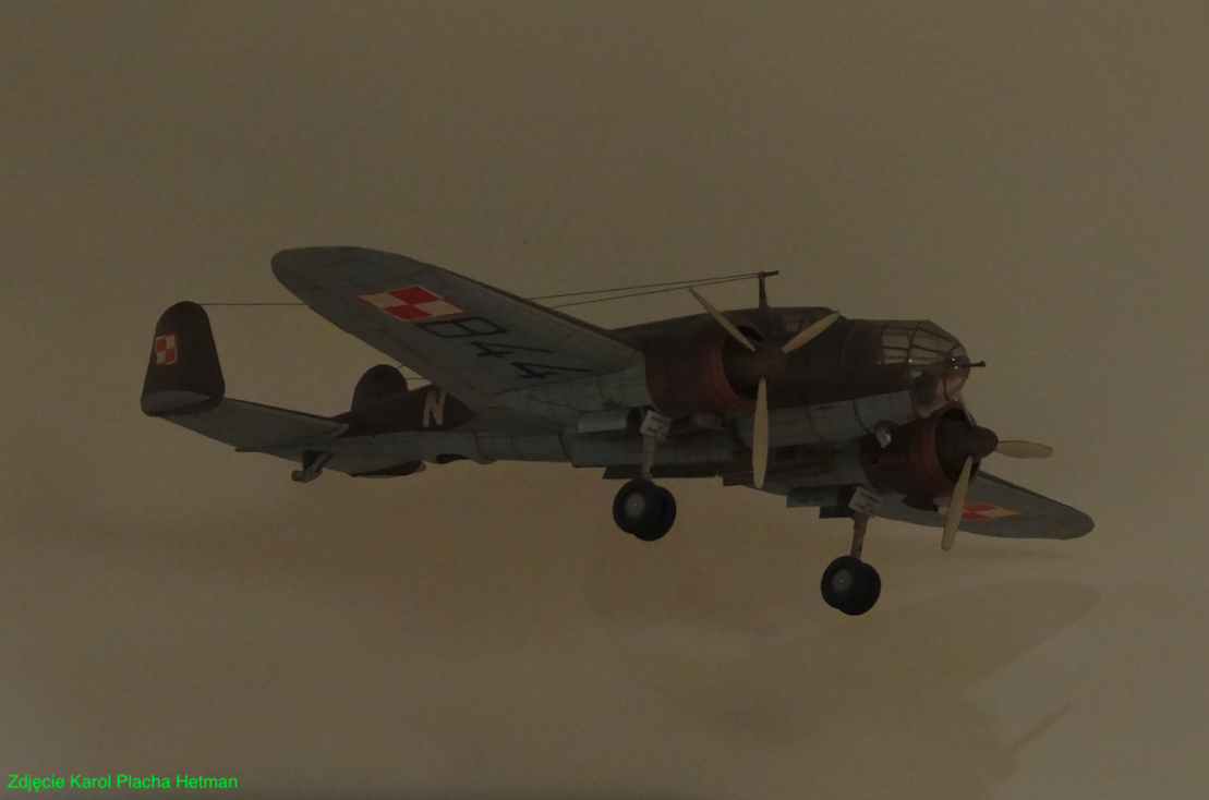 Model samolotu PZL-37 B Łoś. 2016 rok. Zdjęcie Karol Placha Hetman