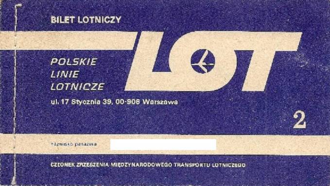 Original 1976 ticket. Photo by Karol Placha Hetman