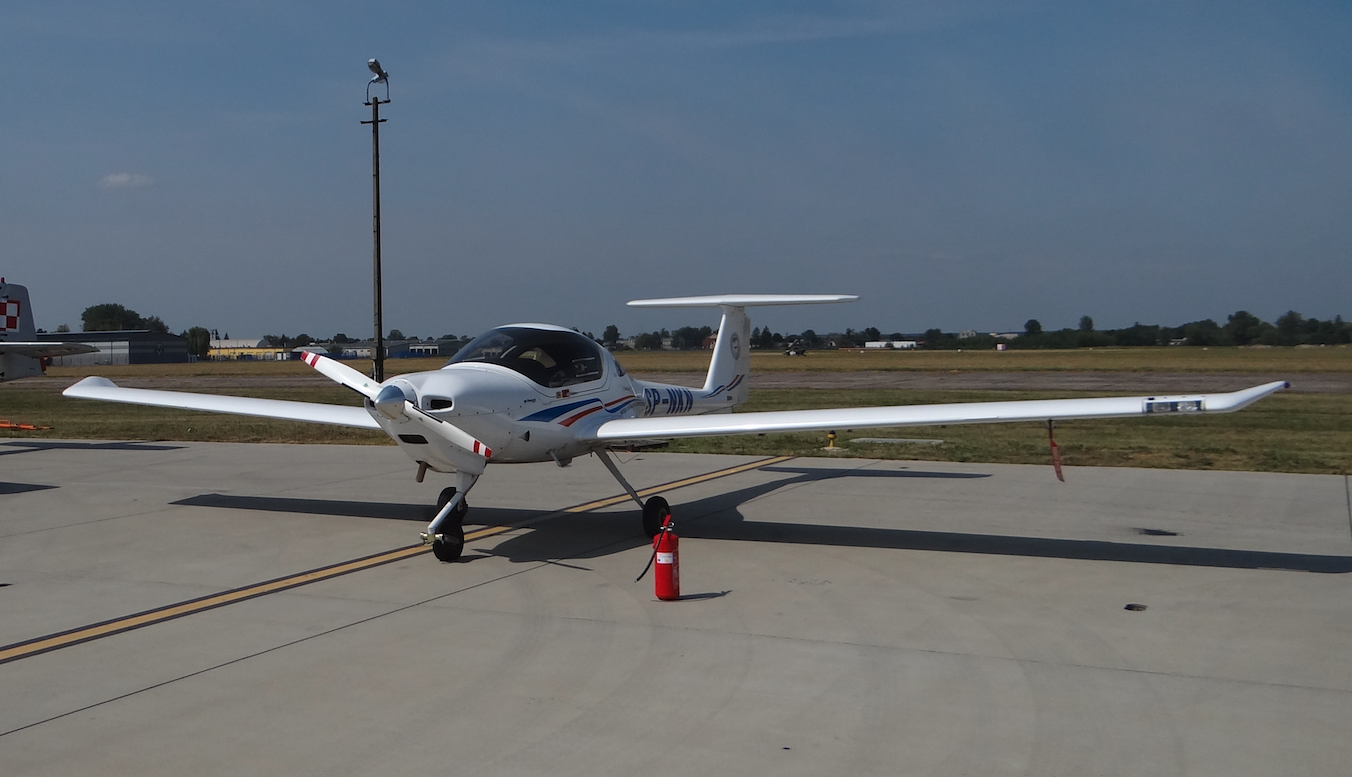 Diamond DA20 registration SP-NKN. Dęblin 2017. Photo by Karol Placha Hetman