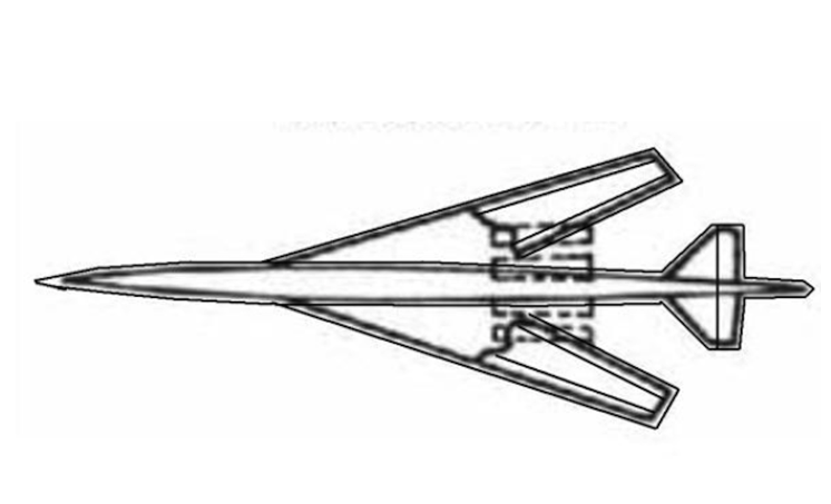 One of the projects of the Boeing 733-790. 1985 year. The work of Karol Placha Hetman