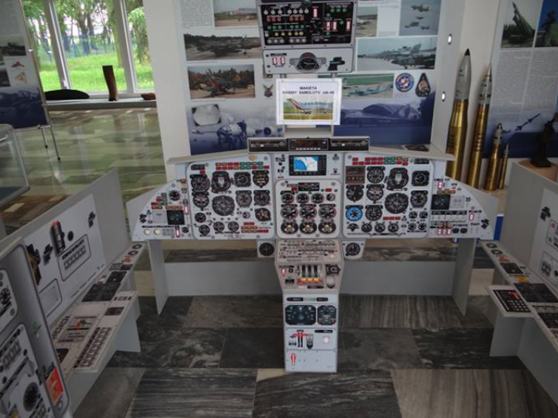 A model of the Jak-40 cabin at the Air Force Museum in Dęblin. 2012 year. Photo by Karol Placha Hetman