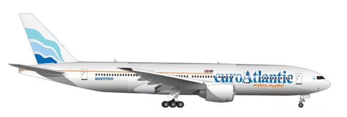 Boeing 777-200ER rejestracja CS-TFM. 2013r. Zdjęcie Euro Atlantic
Airways