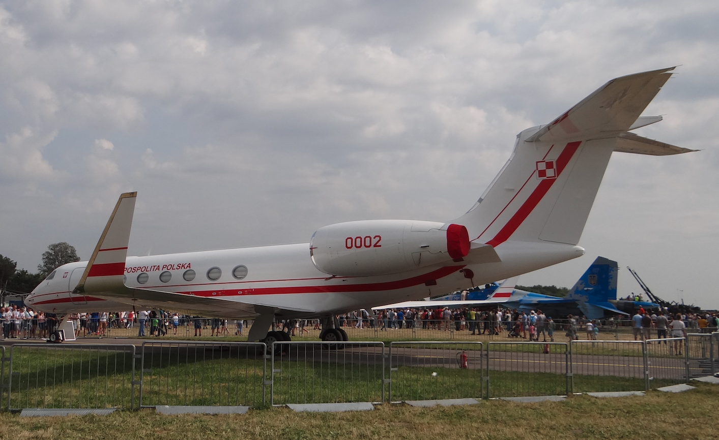 Gulfstream Aerospace G.550 nb 0002 Kazimierz Pułaski 2017 rok. Zdjęcie Karol Placha Hetman