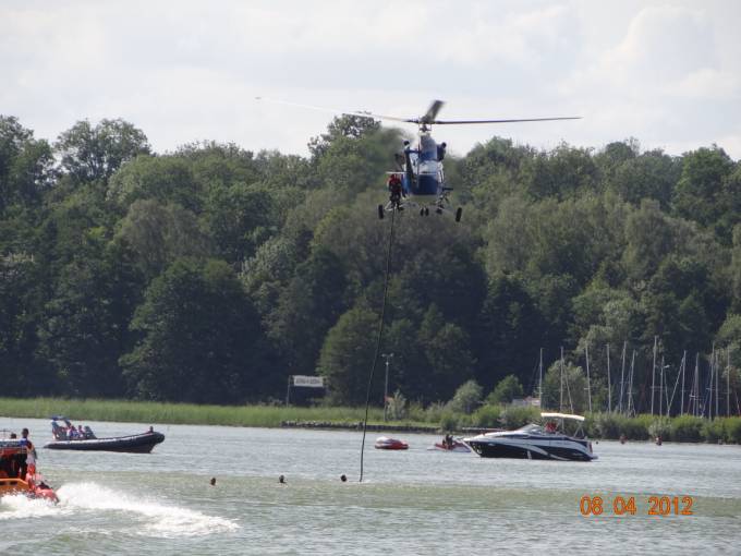 Police Kania registration of SN-52KP at Lake Niegoci and a water rescue demonstration. 2012 year. Photo by Karol Placha Hetman