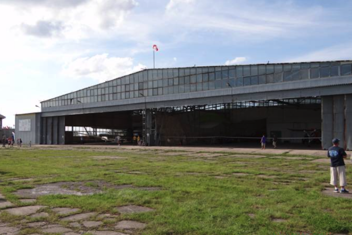 Hangar at the Kętrzyn Wilamowo Airport. 2012 year. Photo by Karol Placha Hetman