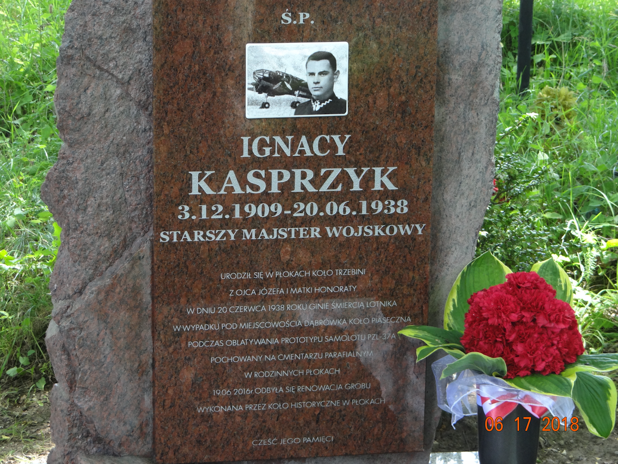 Ignacy Kasprzyk's grave. 2018 year. Photo by Karol Placha Hetman