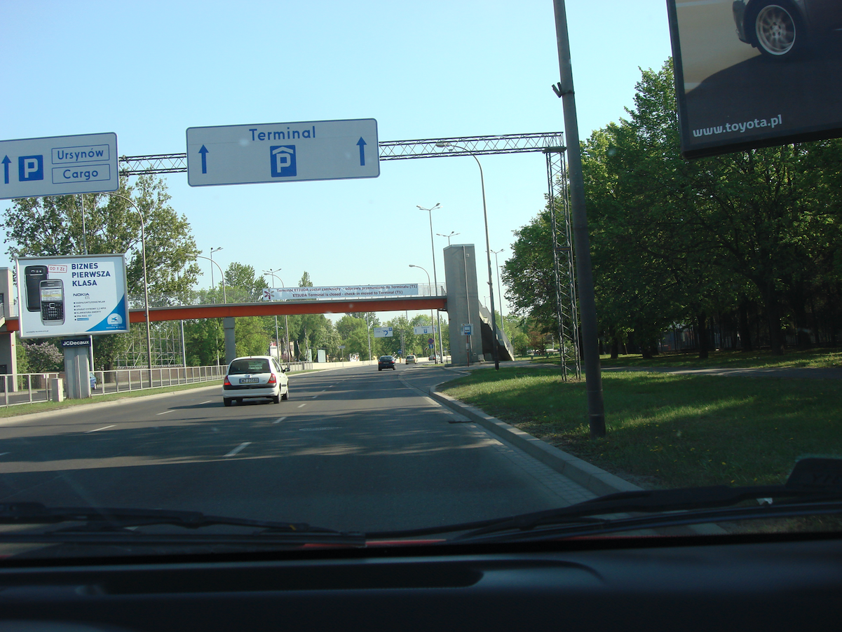 Arrival at Okęcie Airport. 2009. Photo by Karol Placha Hetman