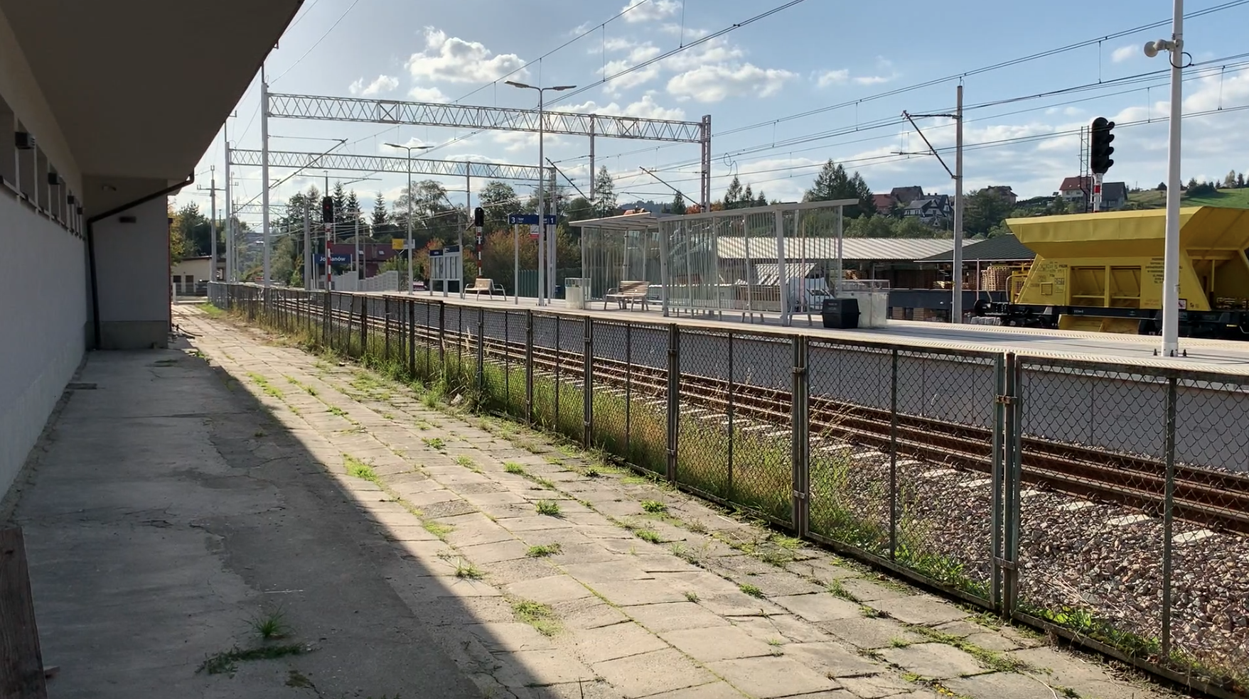 Jordanów railway station. 2022. Photo by Karol Placha Hetman