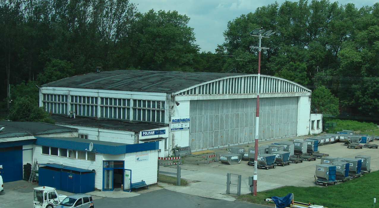 Hangar at Balice Airport. 2009. Photo by Karol Placha Hetman