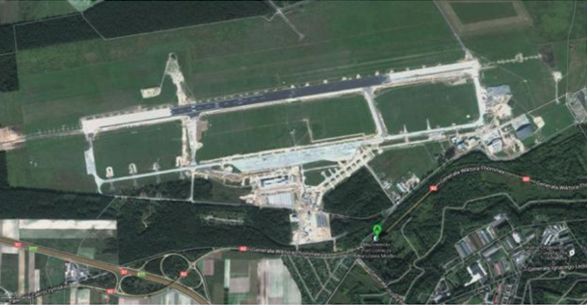 Lotnisko Modlin. 2011 rok. Zdjęcie google
