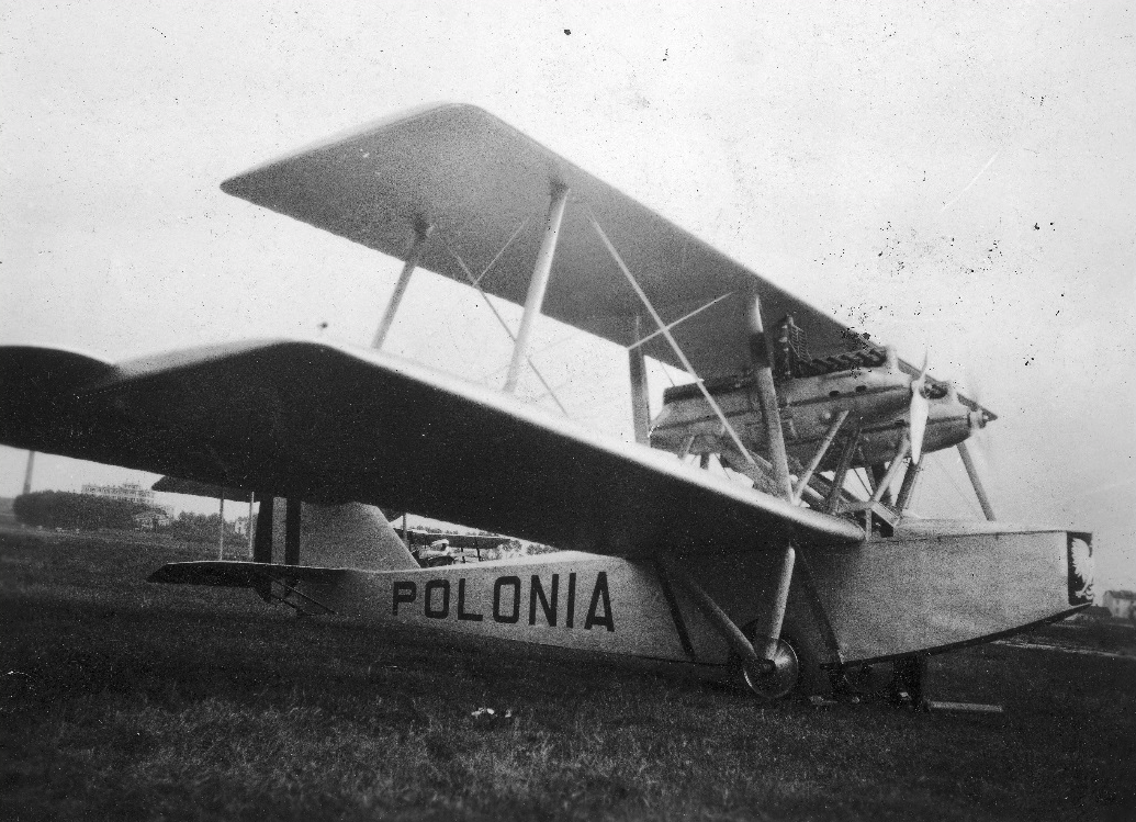 Samolot Caproni Ca.87 Polonia. Widoczny napis Polonia. 1929 rok. Zdjęcie LAC