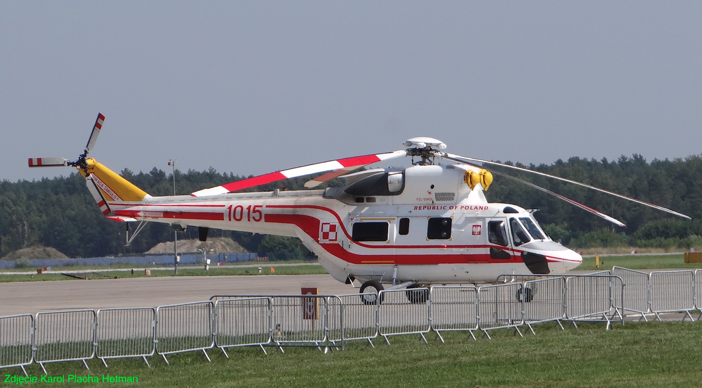 PZL W-3 Sokół nb 1015, wersja VIP. 2018 rok. Zdjęcie Karol Placha Hetman