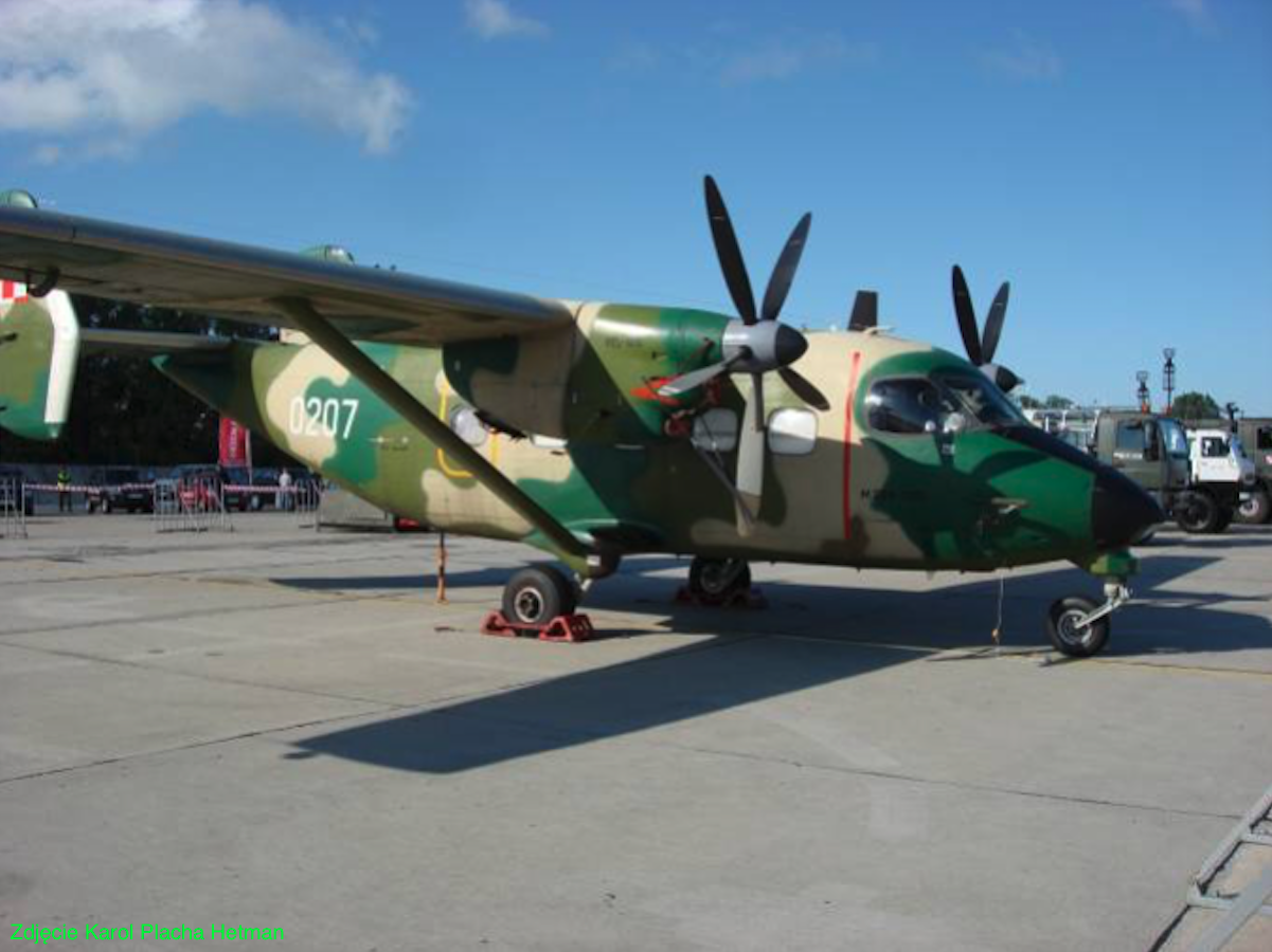 PZL M-28 Bryza nb 0207 used in the 14th ELTr. 2008 year. Photo by Karol Placha Hetman