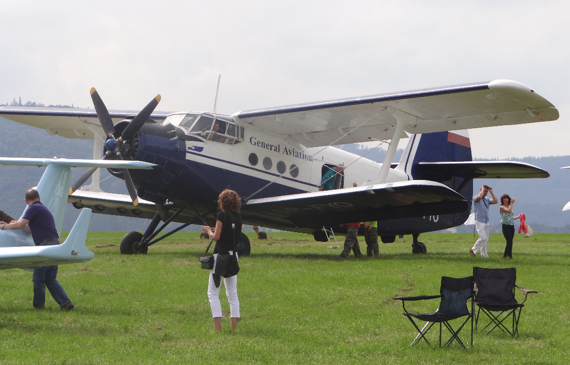An-2 registration SP-FYO performing sightseeing flights. Aleksandrovice airport in 2014. Photo by Karol Placha Hetman