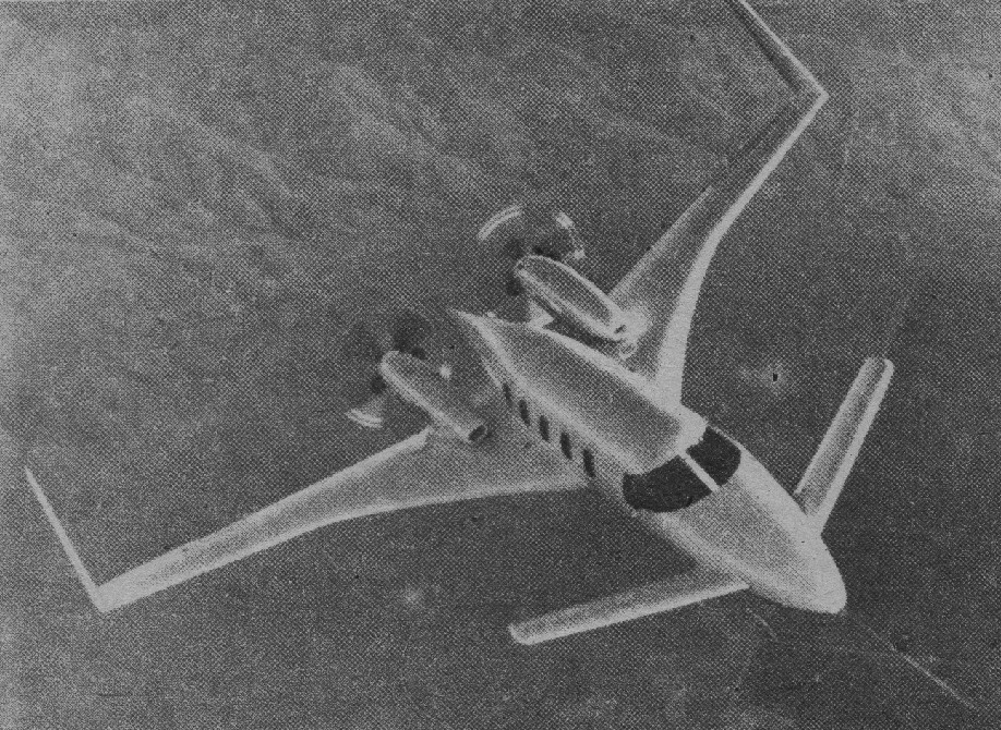 Wizja artystyczna Starship I. 1983 rok. Zdjęcie Beech Aircraft