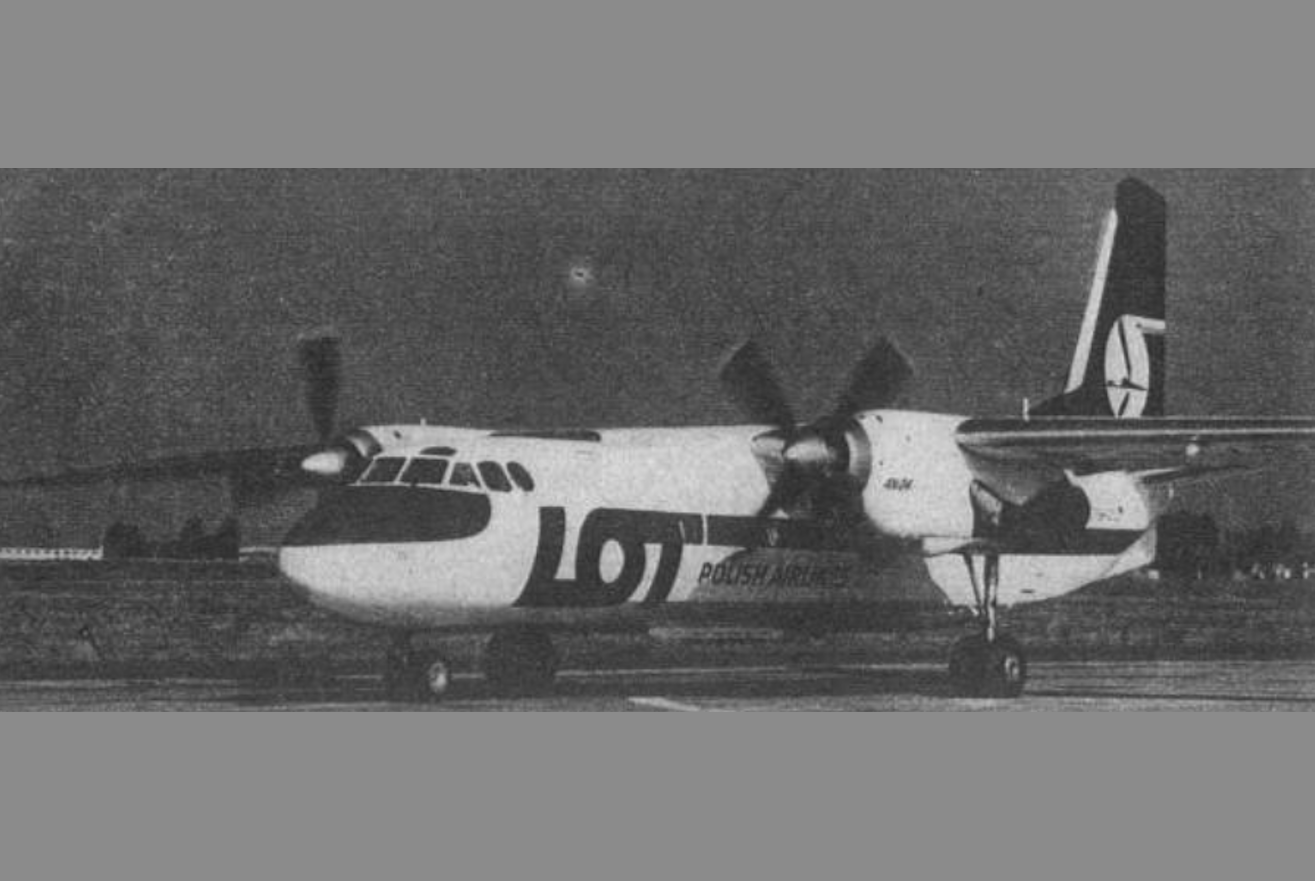 Antonov An-24 SP-LTD. 1982. Photo of Balice Airport