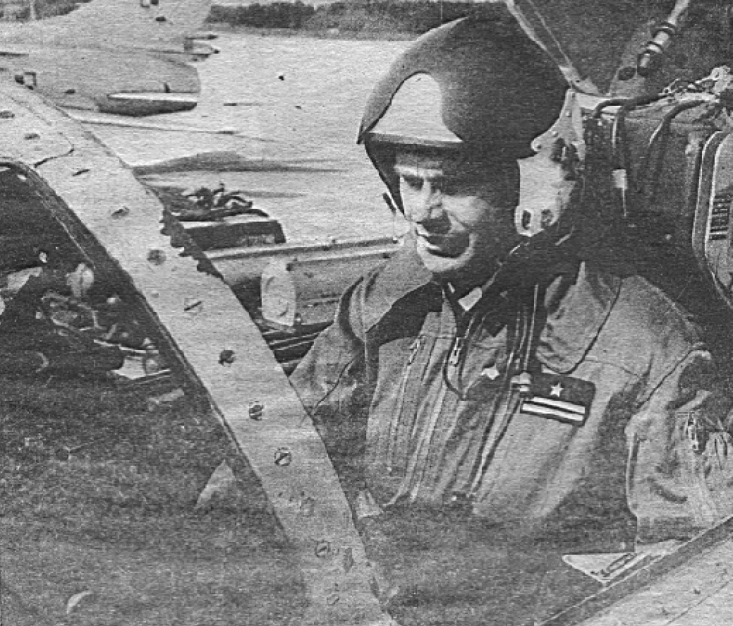 Pilot Su-20 major Krzysztof Krzysztoforski. 1988. Photo LAC