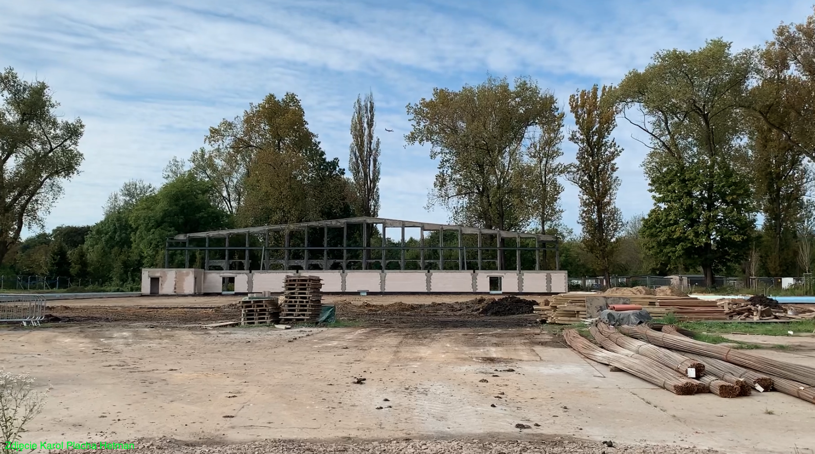 Reconstruction of the hangar of the 2nd Aviation Regiment in Krakow. 2023. Photo by Karol Placha Hetman