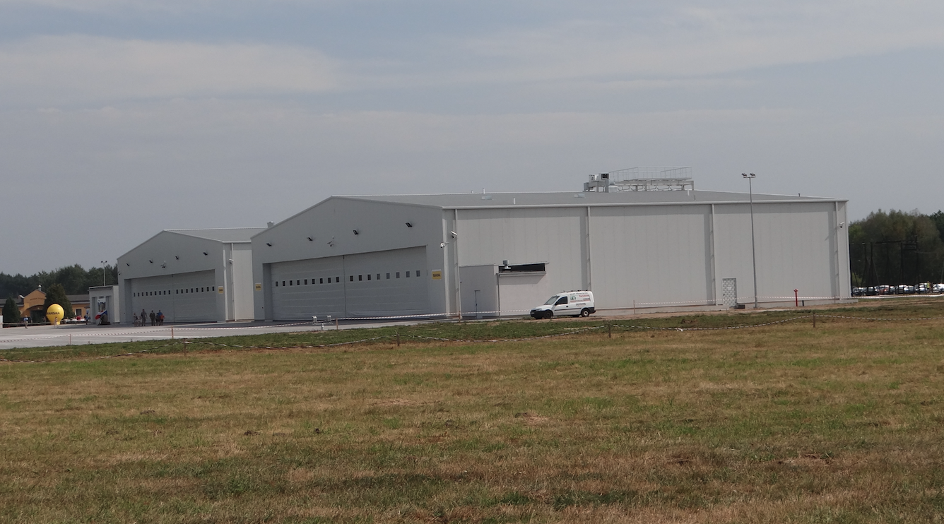 Hangars at the Tomaszów Mazowiecki Airport. 2012. Photo by Karol Placha Hetman