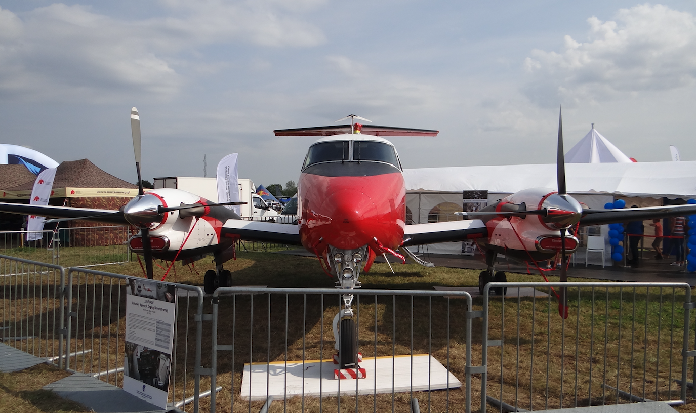 Beechcraft King Air 350 SP-TPU. 2017 rok. Zdjęcie Karol Placha Hetman