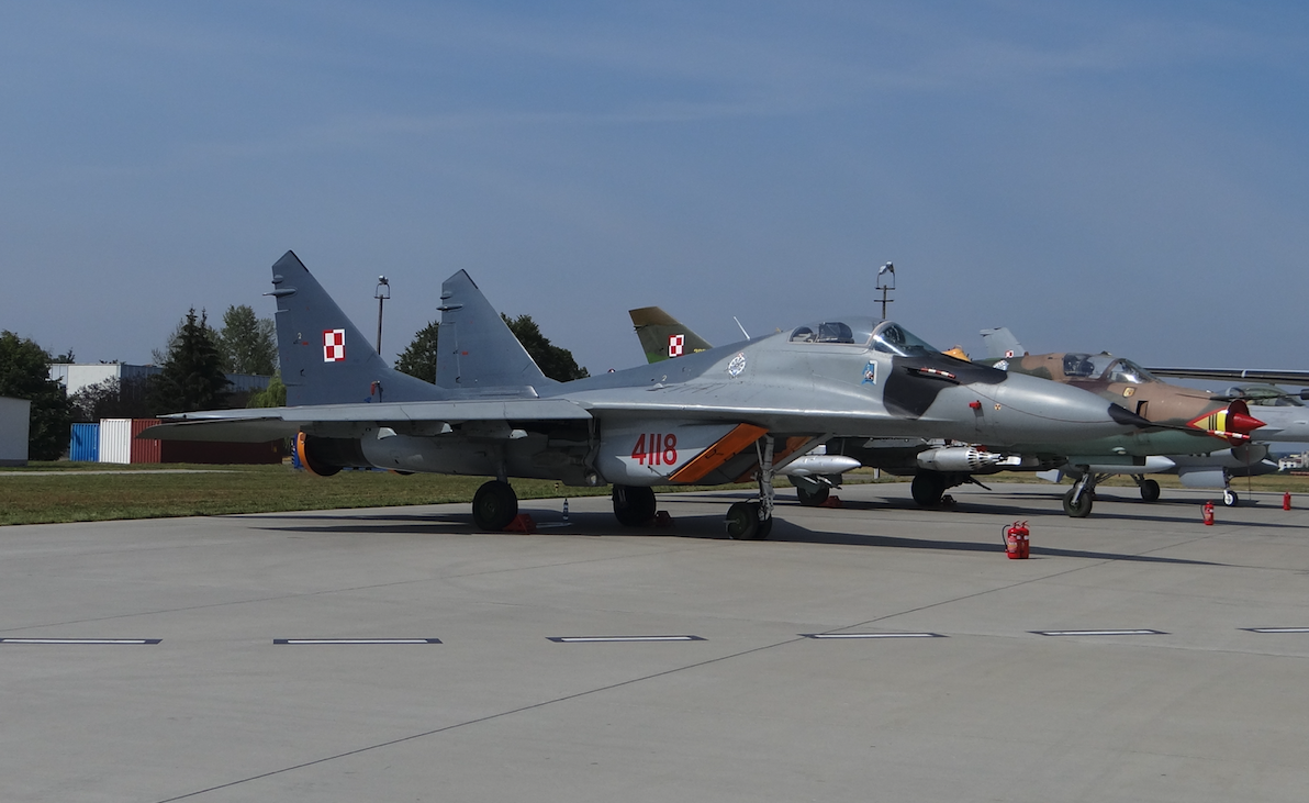 MiG-29 nb 4118 from Malbork. 2017. Photo by Karol Placha Hetman