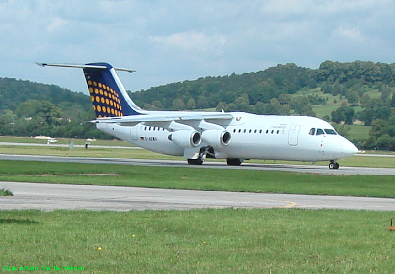 BAe-146. 2009 rok. Zdjęcie Karol Placha Hetman