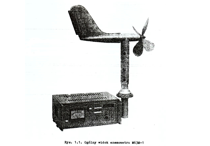 Wiatromierz M-63M-1, fotografia z „Anemometr M63M-1”