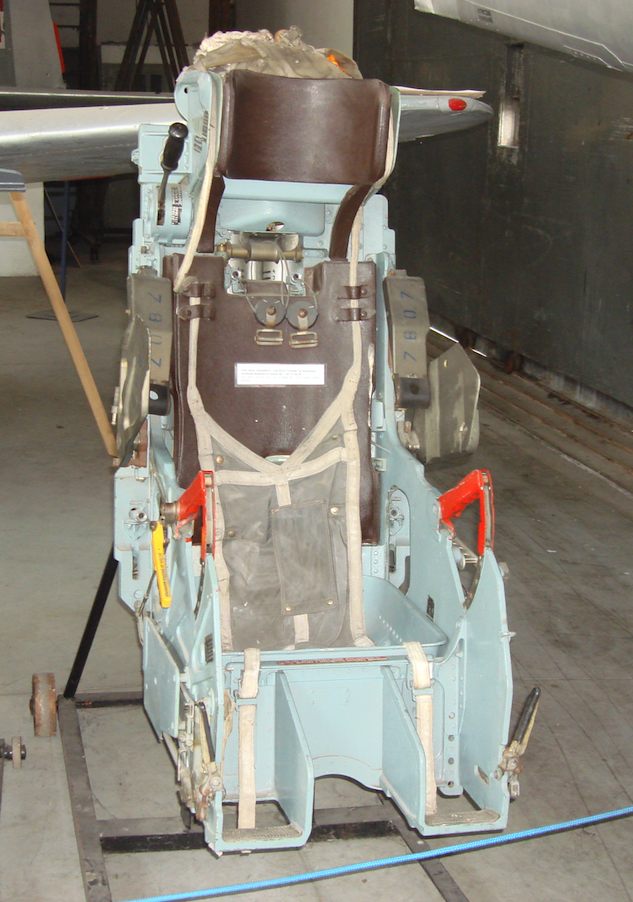 Fotel wyrzucany KS-4 używany w samolocie Su-7 BKŁ i Su-20. 2009 rok. Zdjęcie Karol Placha Hetman