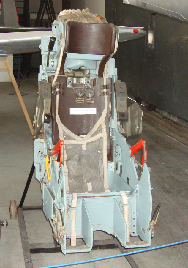 KS-4 ejection seat used in Su-7 BKŁ and Su-20 aircraft. 2009 year. Photo by Karol Placha Hetman