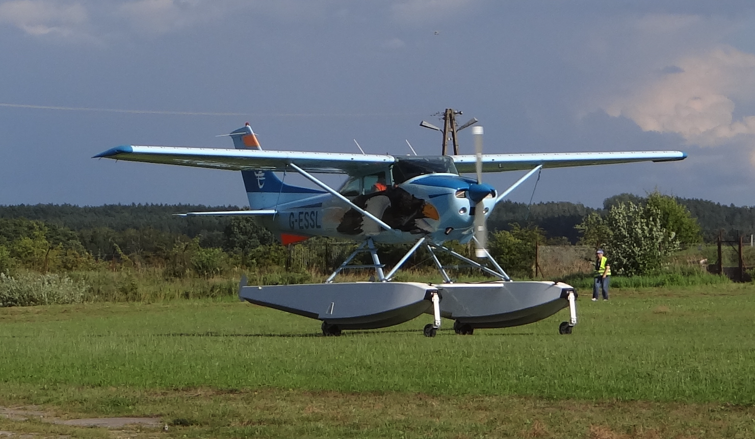 Cessna 182-R rejestracja GESSL. Mazury Air Show 2018. Zdjęcie Karol Placha Hetman