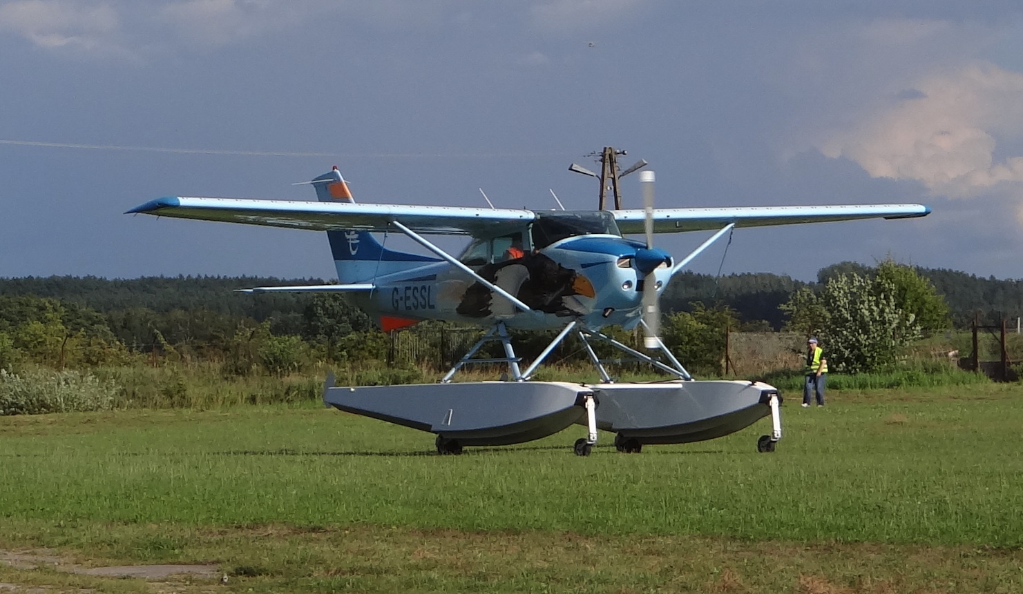 Cessna 182-R, G-ESSL registration. Mazury Air Show 2018. Photo by Karol Placha Hetman