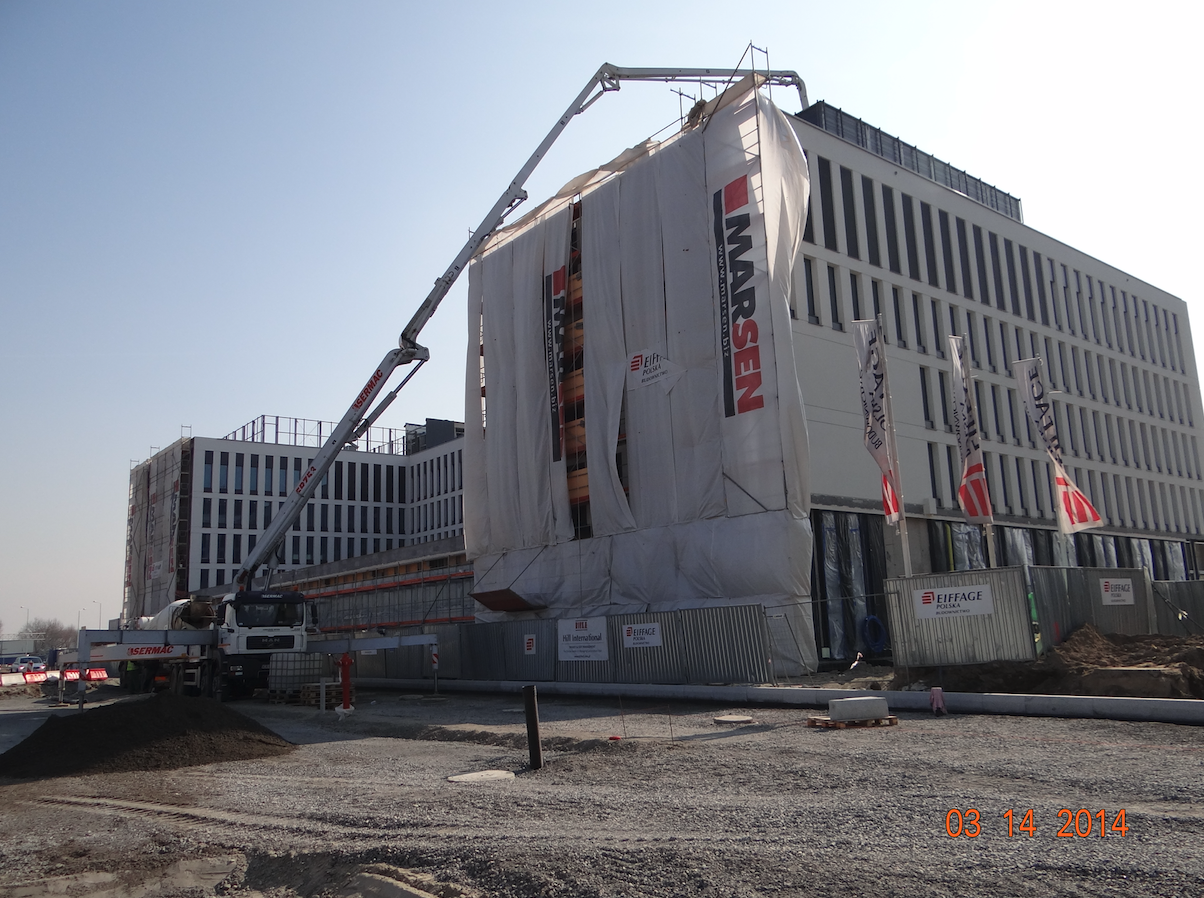 Budowa hotelu. 2014 rok. Zdjęcie Karol Placha Hetman