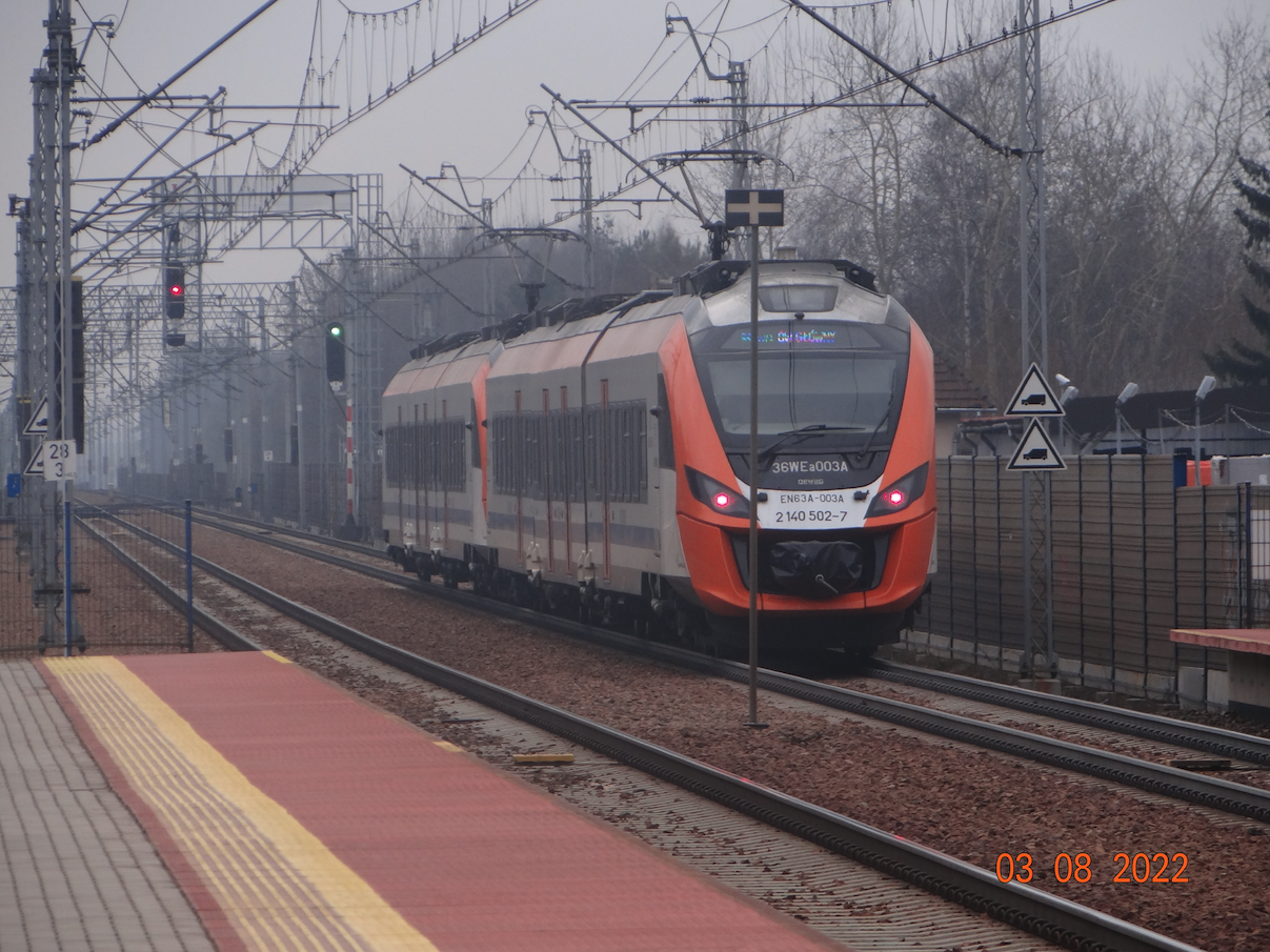 Stacja kolejowa Kłaj. 2022 rok. Zdjęcie Karol Placha Hetman