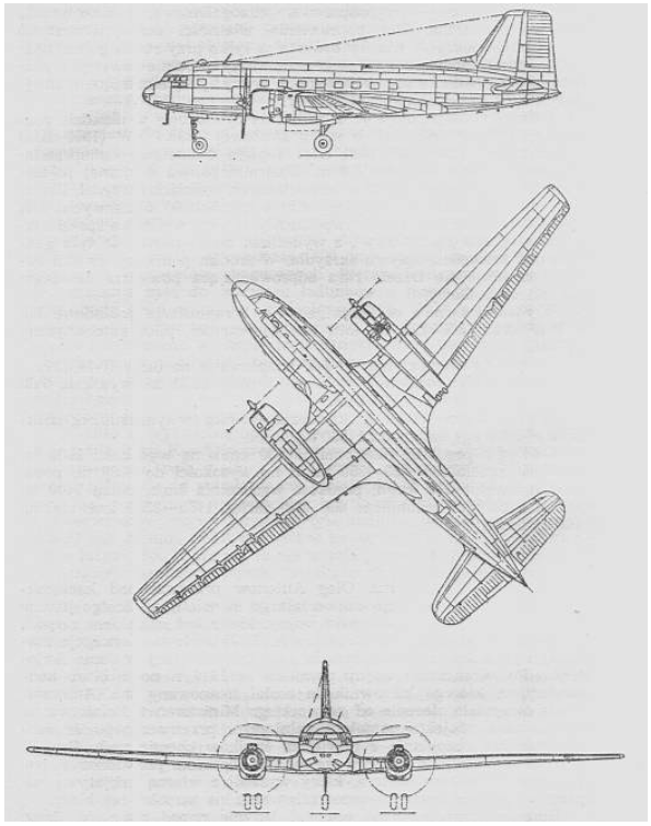 Rysunek Ił-14. Zdjęcie LAC