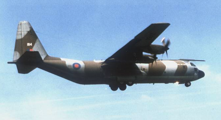 C-130 K-30 in flight. 2000. Photo by LAC