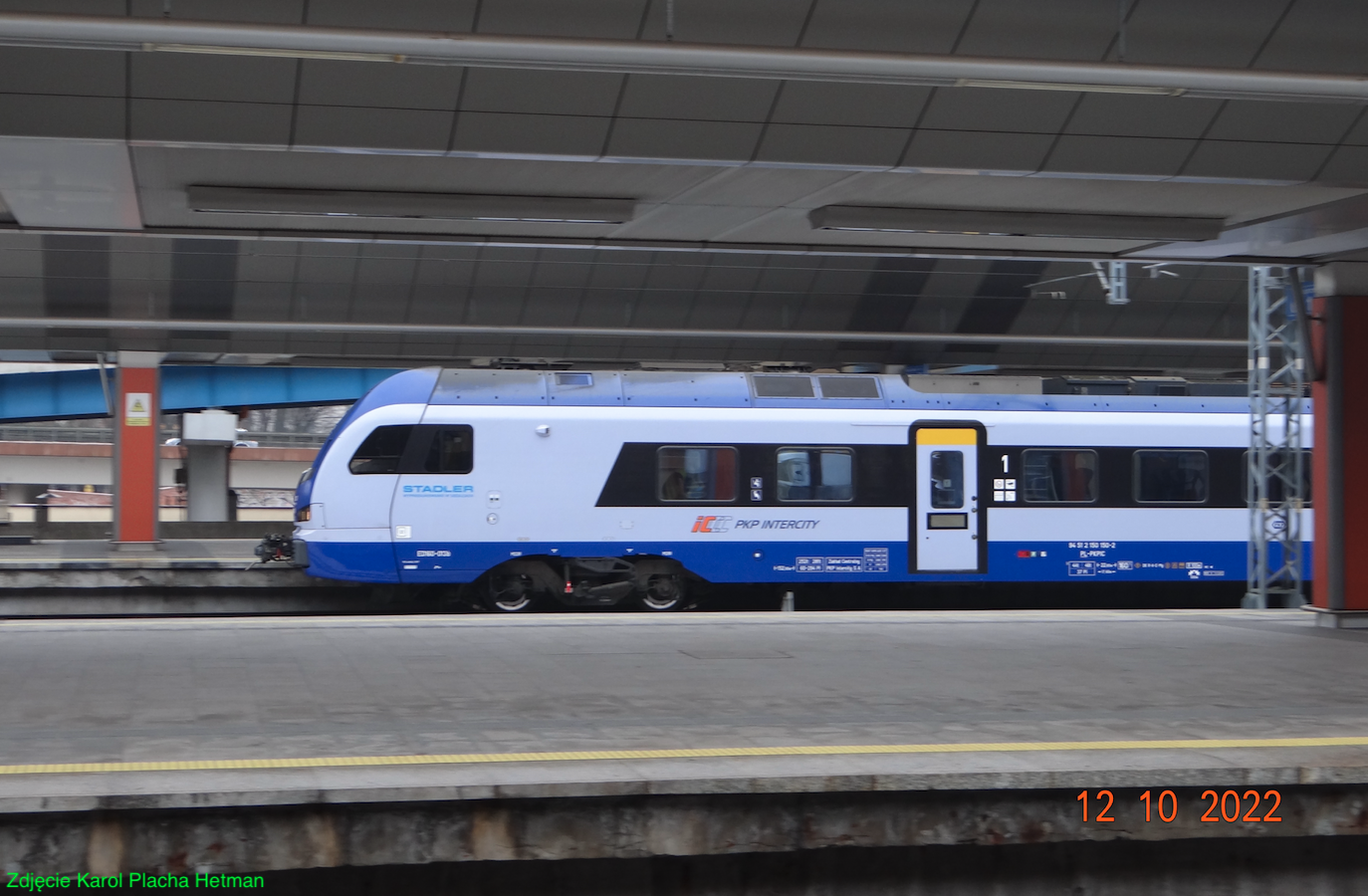 PKP Kraków Główny EZT ED160 Flirt3 Stadler Polska. 2022 year. Photo by Karol Placha Hetman