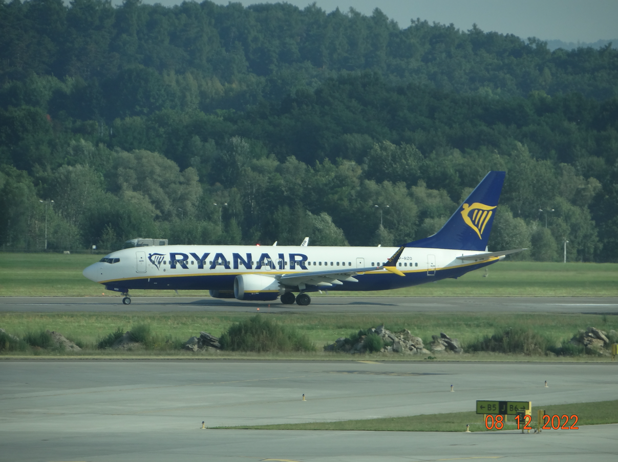 Boeing B.737 MAX registration SP-RZO. 2022 year. Photo by Karol Placha Hetman